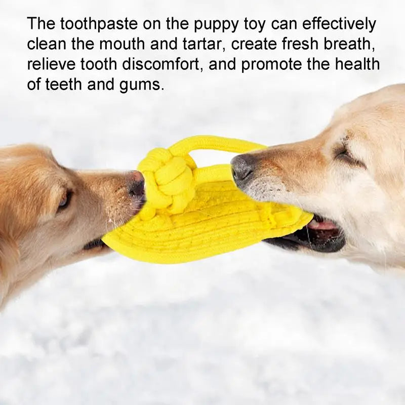 Dog Teething Toys Slipper Shaped Indestructible Durable Dog Chewing Toys Easy To Use Dental Oral Care Toy For Medium Large Dogs