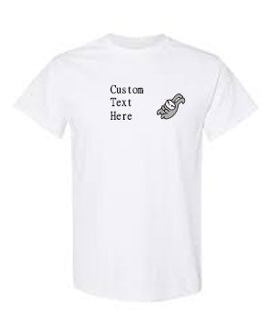 Simple Wujo White T-shirt Customizable